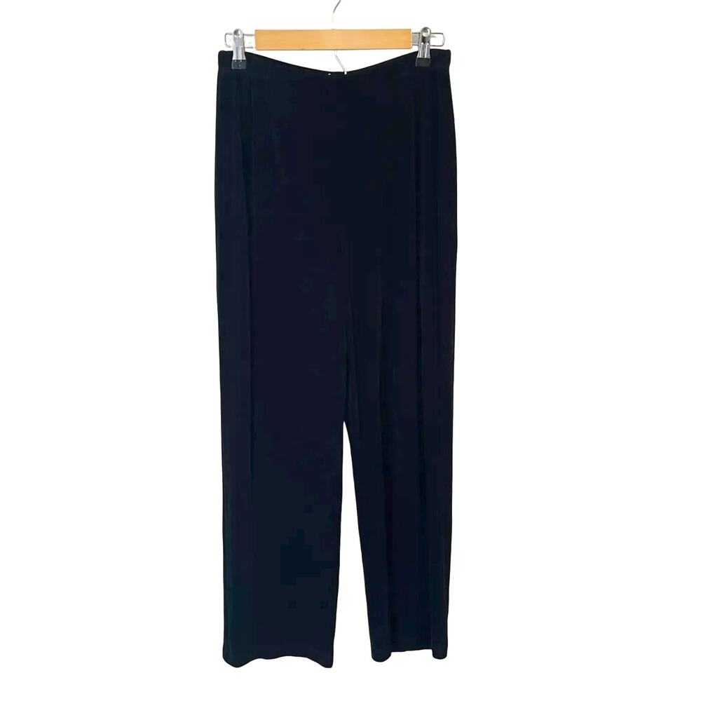 Chicos Travelers Stretch‎ Knit Pull On Pants 2 (L) Short Straight Leg